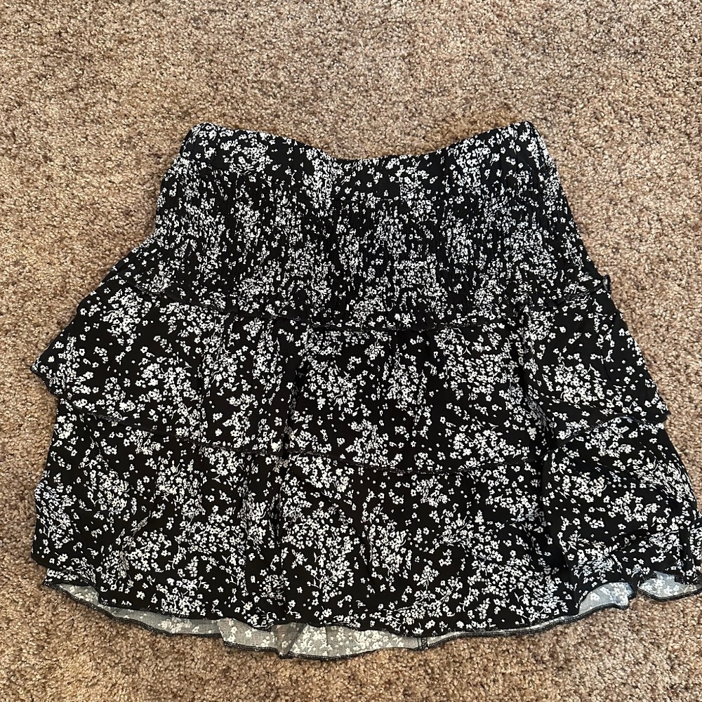 Black and white skirt